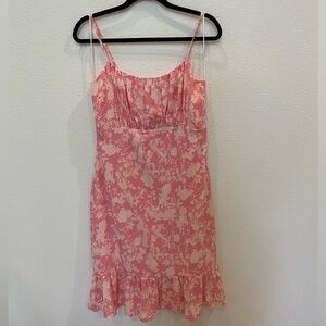 Chelsea28 Pink Midi Floral Dress